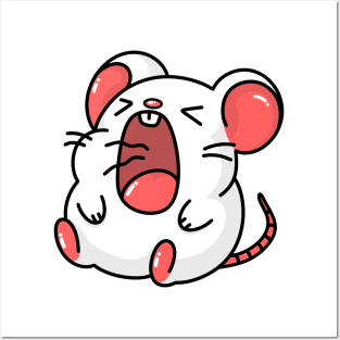 Hamster Screaming Funny Meme Posters and Art